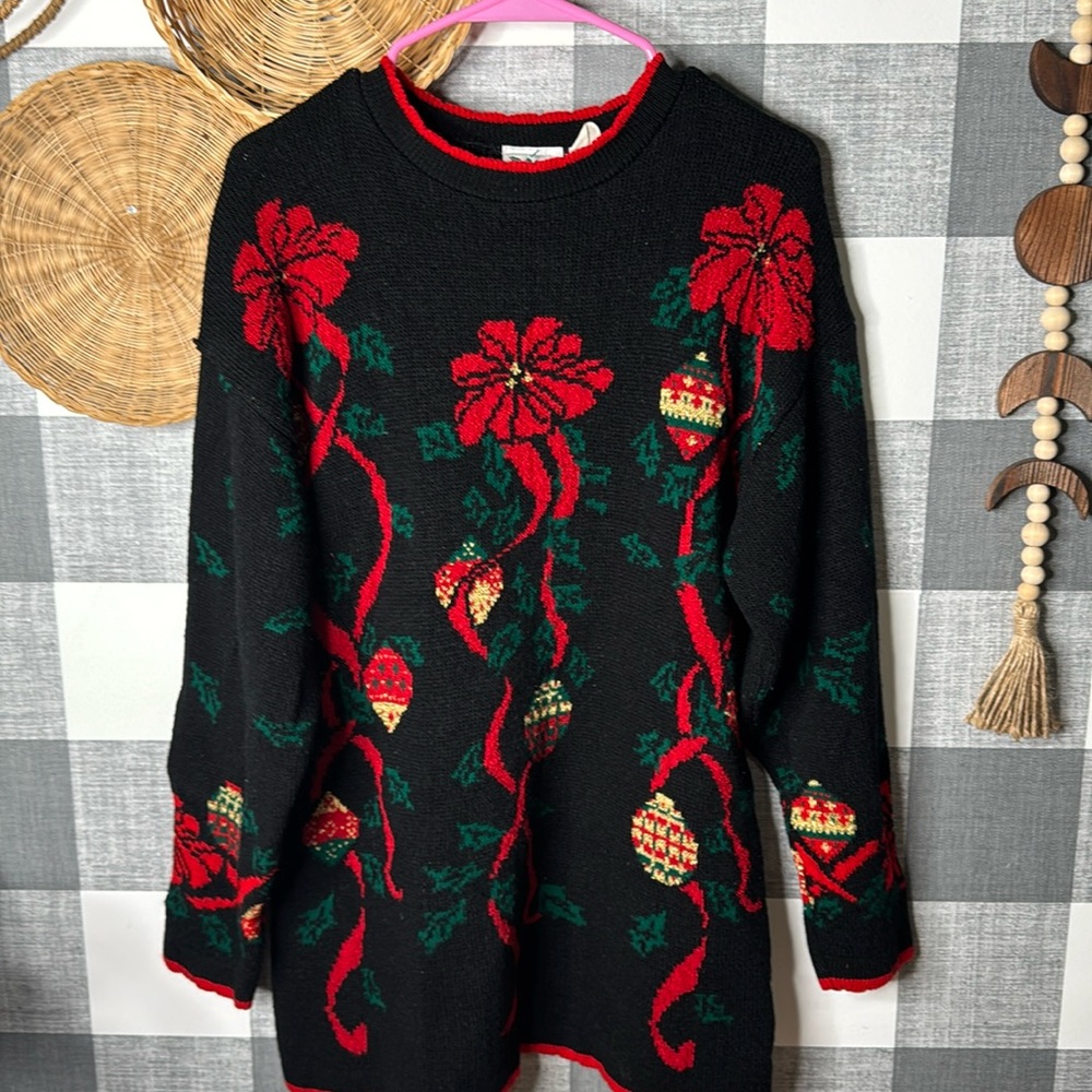 Vtg Acrylic Christmas Sweater